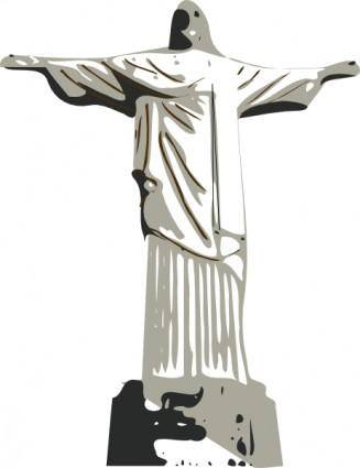 Christ The Redeemer Statue clip art