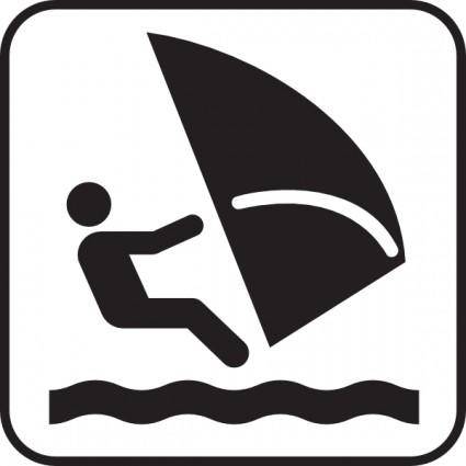 Wind Surfing clip art