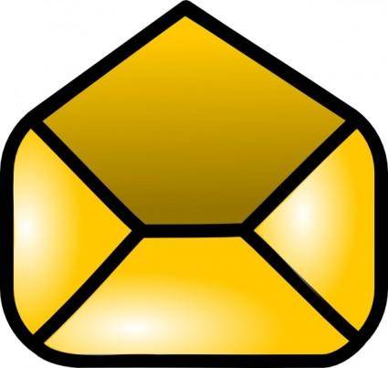 Open Envelope Icon clip art