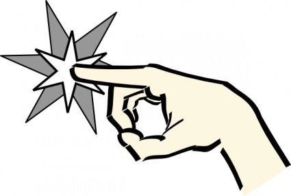 Pointing Hand clip art