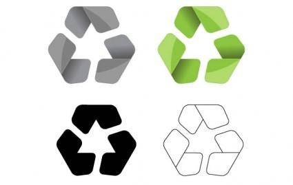 Modern Recycle Symbol Vector