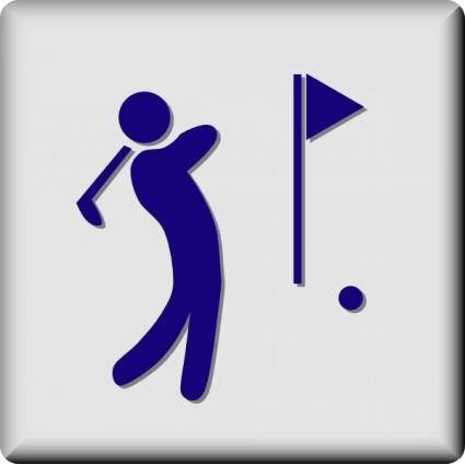 Hotel Icon Golf Course clip art