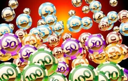 Free set of vector Golden an shiny casino chips