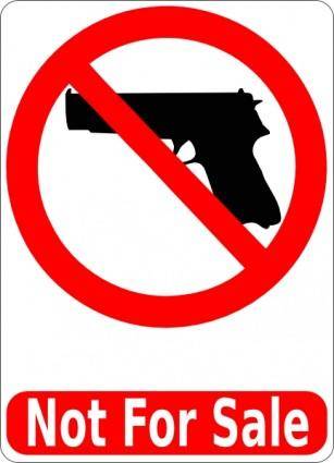 Guns Not For Sale clip art