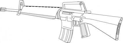 M16 Gun Fire Arms Weapon clip art