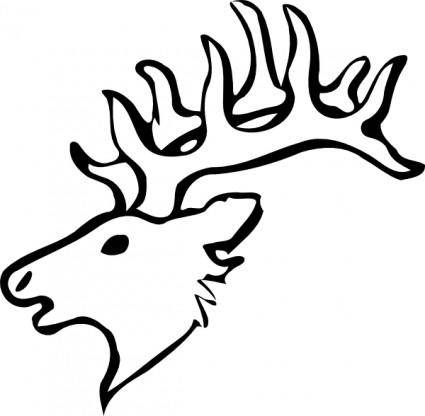Deer Head clip art