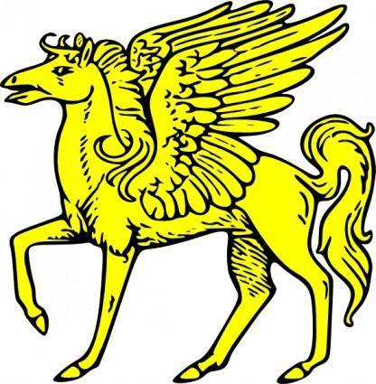 Winged Horse clip art