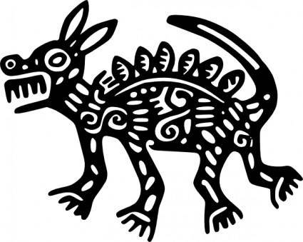 Ancient Mexico Motif clip art