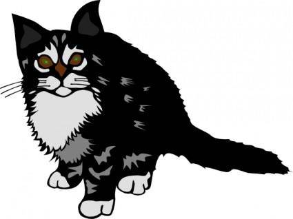 Kitten Black clip art