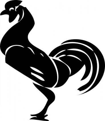 Rooster Silhouette clip art
