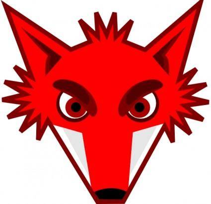 Fox Head clip art