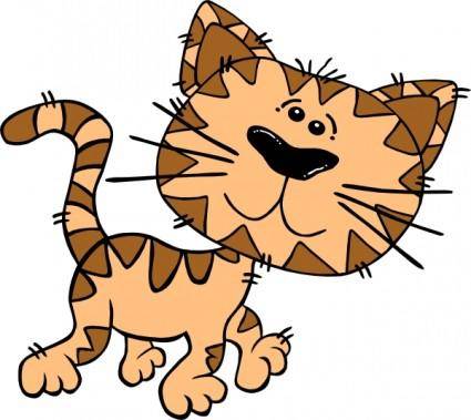 Cartoon Cat Walking clip art