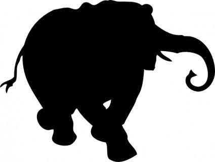 Elephant Silhouette clip art