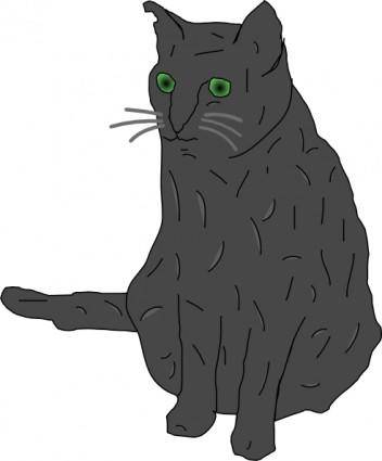 Cat, Smokey clip art