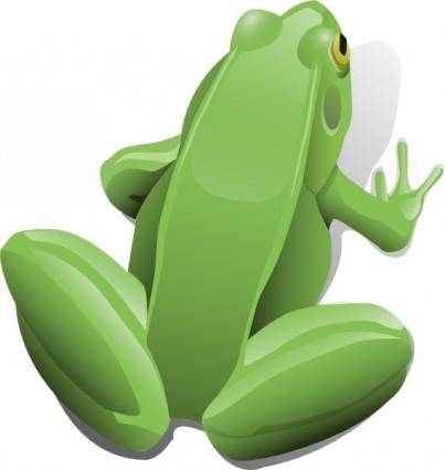 Sitting Frog clip art