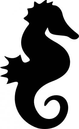 Seahorse Silhouette clip art