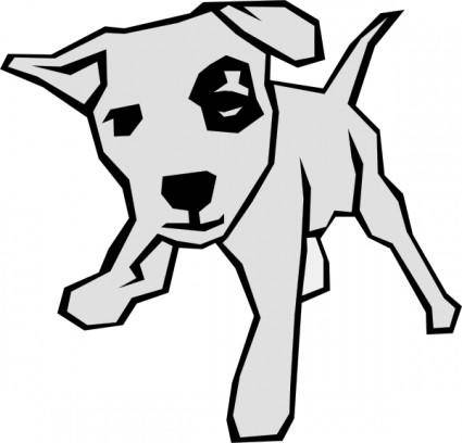 Dog 03 Drawn With Straight Lines clip art