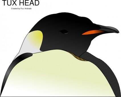 Tux Head clip art