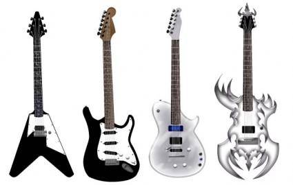 Guitar free vector pack - Different shape
