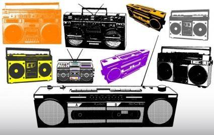 Different Radio & Music System Vectors
