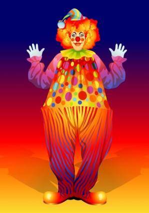 Clown illustrator 02 vector