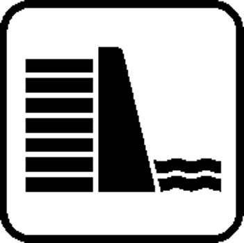 Water Level Sign Board Vector