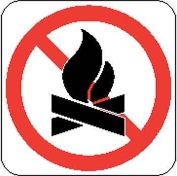 No Fire Sign Board Vector
