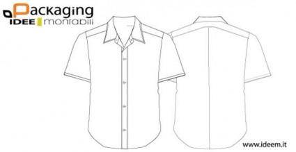 Shirt template vector