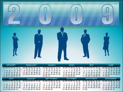 
								2009 Calendar template							