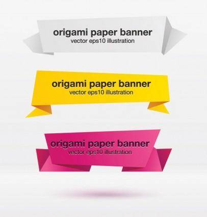 Beautiful origami decorative graphics vector 2