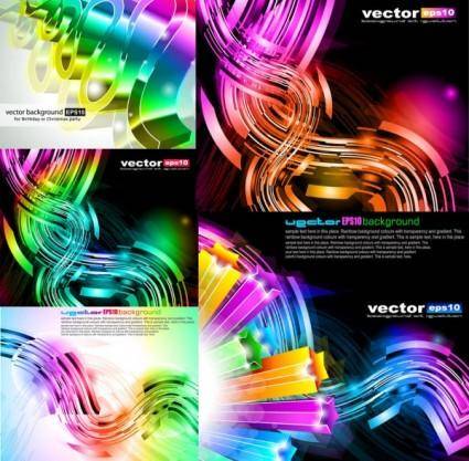 Colorful dynamic graphics vector