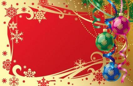 Gorgeous christmas background 01 vector