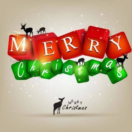 A gorgeous christmas elements background 05 vector
