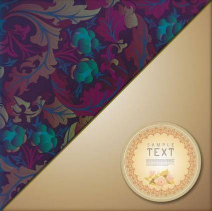Classic pattern background 04 vector