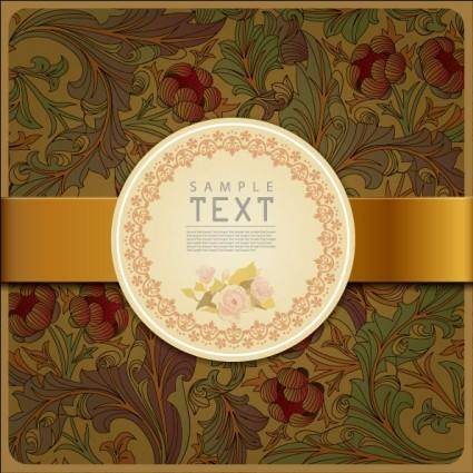 Classic pattern background 02 vector