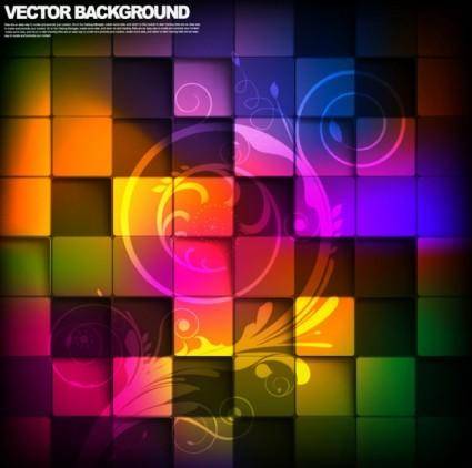 Gorgeous box background 04 vector