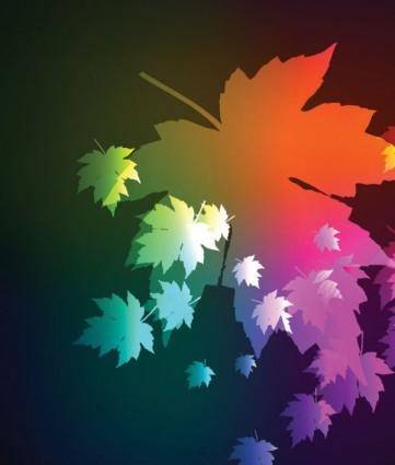 Beautiful maple leaf background 05 vector