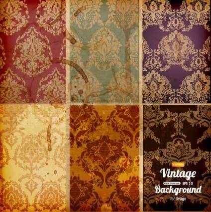 Classical pattern background vector