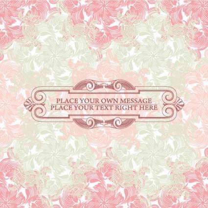 Pink background pattern 01 vector