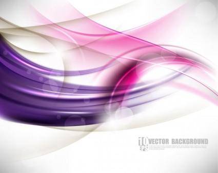 Gorgeous background of dynamic flow line 01 vector
