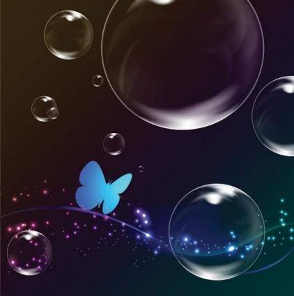 Colorful bubble background 05 vector