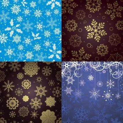 Snowflake pattern background vector