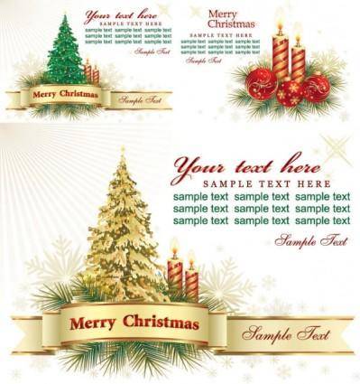Beautiful christmas greeting card background vector
