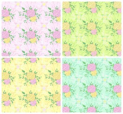 Peony tiled background vector case