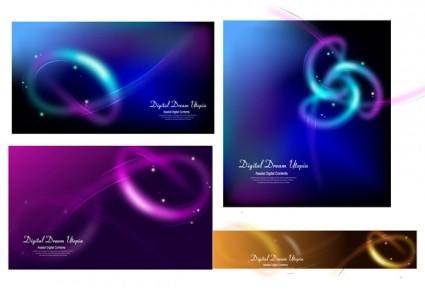 Cool glare background vector