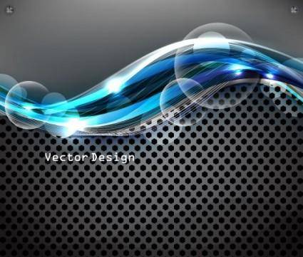 Dynamic cool background design vector 1