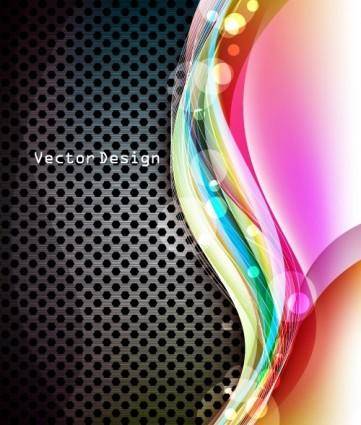 Dynamic cool background design vector 2