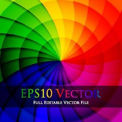 Rotate colorful background vector 3