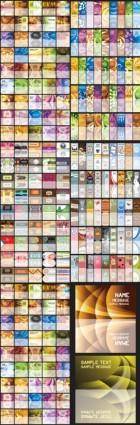 N a variety of card templates vector background