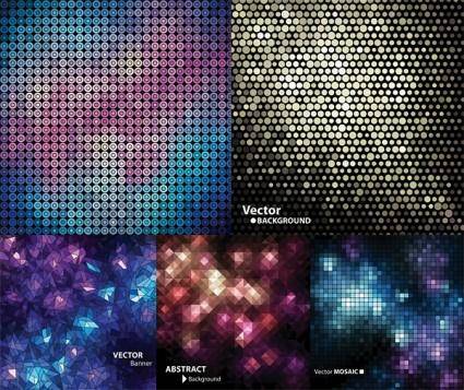5 cool stylish vector background